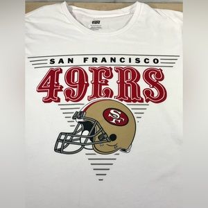 Levis San Francisco 49ers Shirt White Size XL NFL Football Bay Area Miners